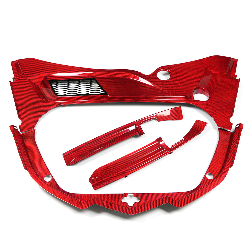 Real Carbon Fiber Frunk Cover Trim Replacement For Corvette C8 Z06 Z51 2020-2026