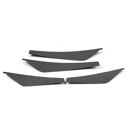 Real Dry Carbon Fiber Front Bumper Canards Trim for Lexus LC500 LC500h 2018-2026 Front Side Aero Fins Cover