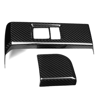 Dry Carbon Fiber Instrument Panel Lower Button Cover Trim for Toyota GR Yaris 2025 2026
