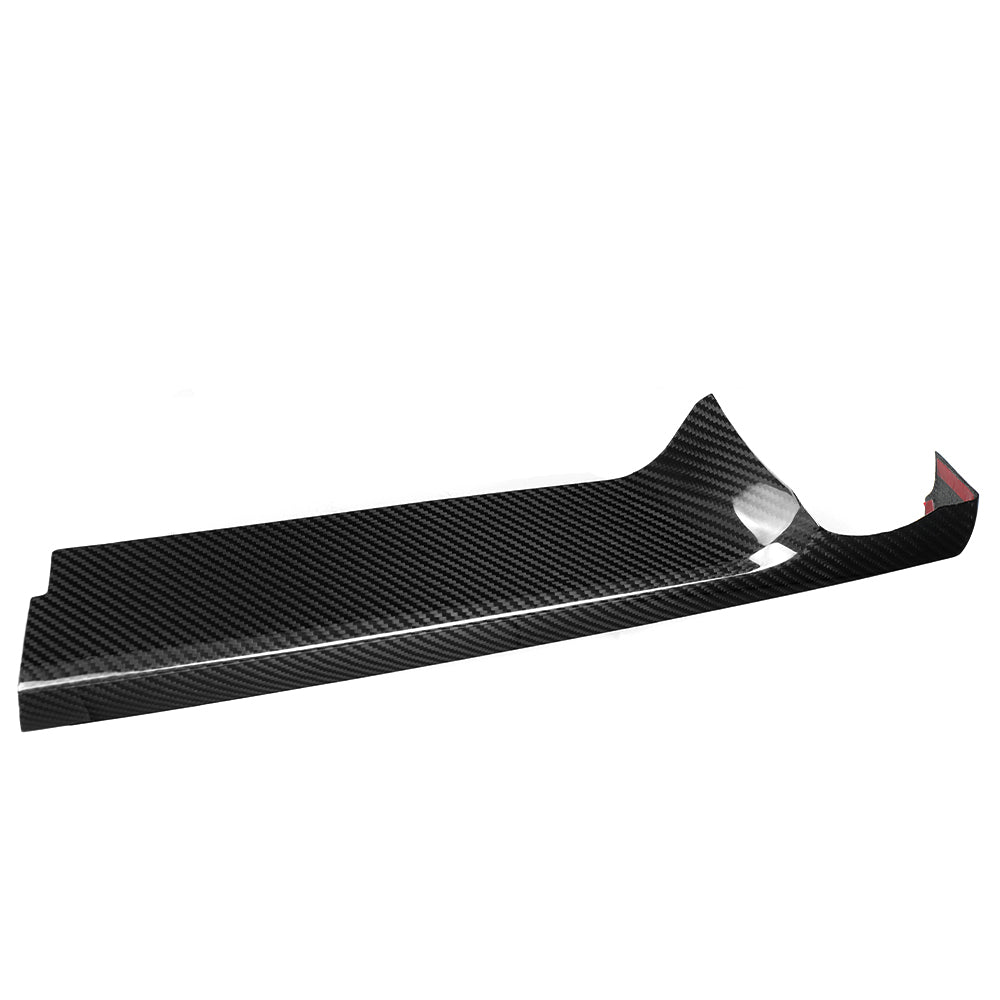 Dry Carbon Fiber Glove Box Lid Cover Trim for Toyota GR Yaris 2025 2026, Passenger-Side Decor