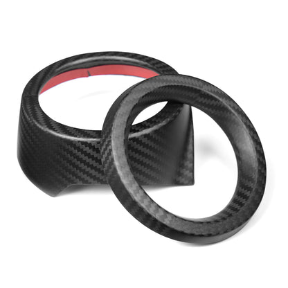 Dry Carbon Fiber Dashboard Side Vent Trim For Toyota GR Yaris 2025 2026, Center Console Air Vent Ring