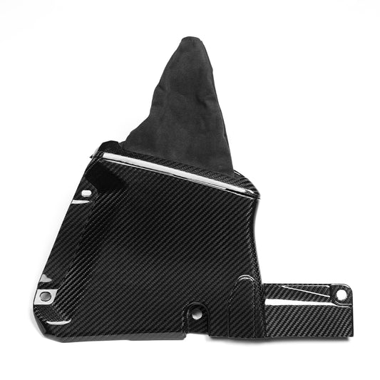 Dry Carbon Fiber Handbrake and Shift Boot Cover Kit Trim for Toyota GR Yaris Hatchback 2025 2026, Replacement