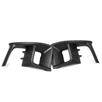 Dry Carbon Fiber Fog Light Cover Trim For Toyota GR Yaris Hatchback 2025 2026, Front Bumper Fog Lamp Frame