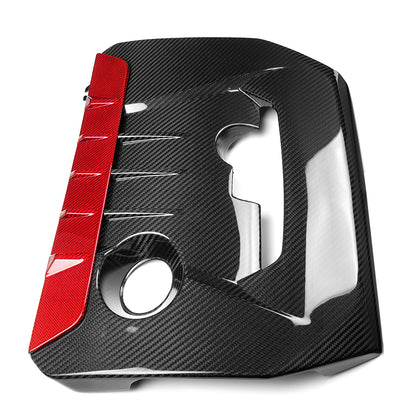 Dry Carbon Fiber Engine Cover Trim For Toyota GR Yaris Corolla 2025 2026, Replacement Front Hood