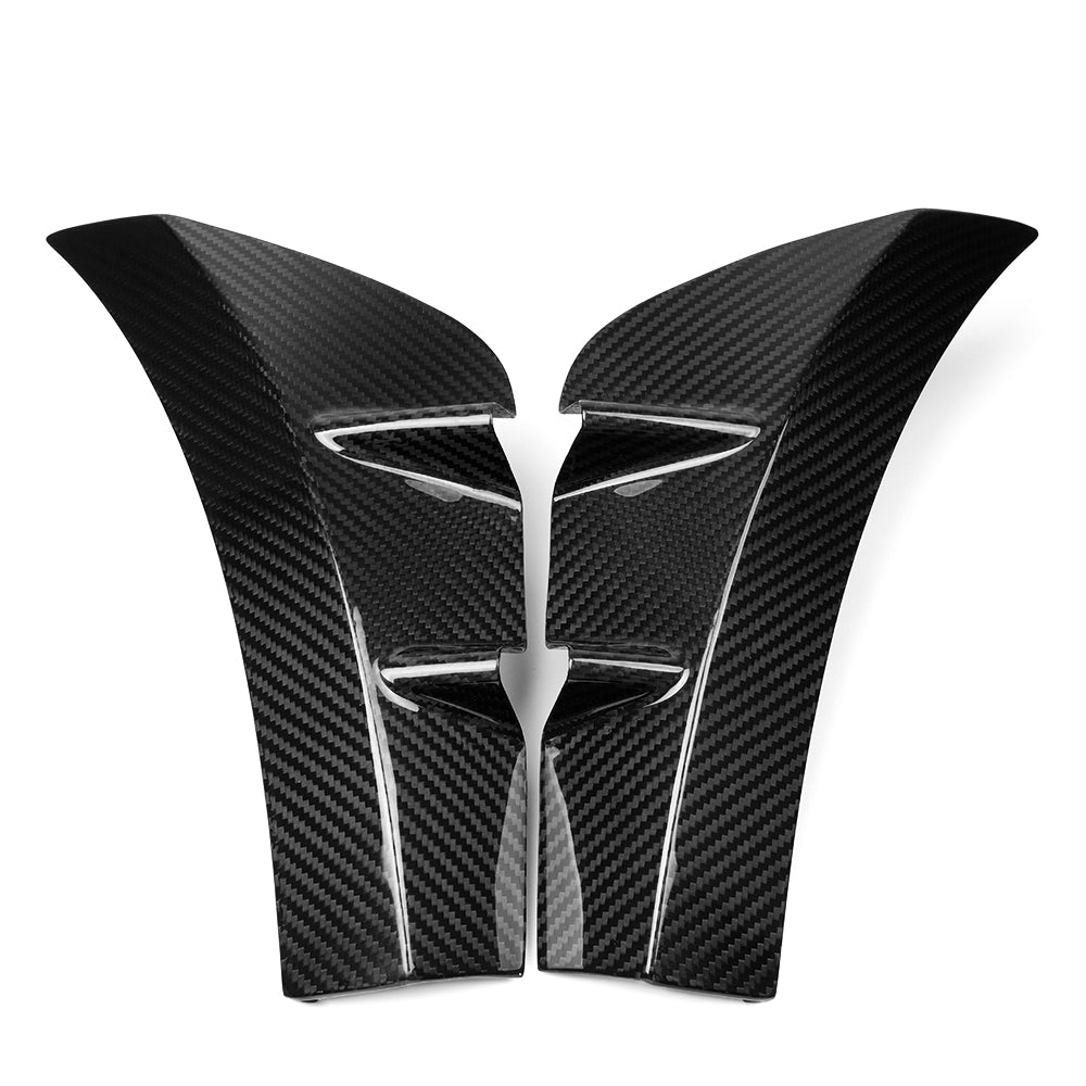 Dry Carbon Fiber Front Bumper Side Air Vent Trim For Toyota GR Yaris GT GR 2025 2026, Exterior Decor