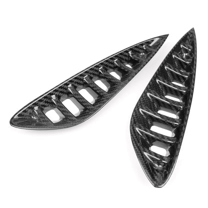 Real Dry Carbon Fiber Front Bumper Side Vent Trim for Lexus LC LC500 LC500h 2018 2019 2020-2026
