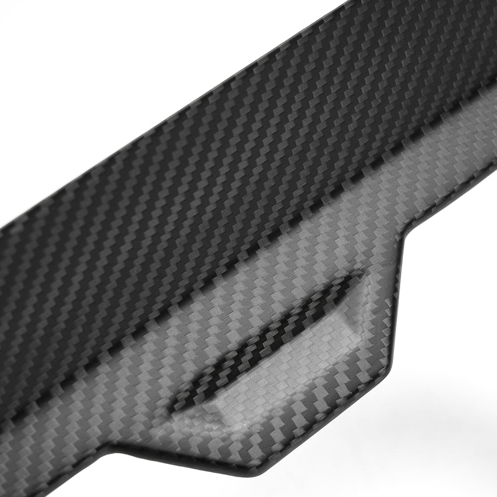 For 2024 2025 Tesla Cybertruck Dry Carbon Fiber Center Console Cupholder Cover Frame Trim