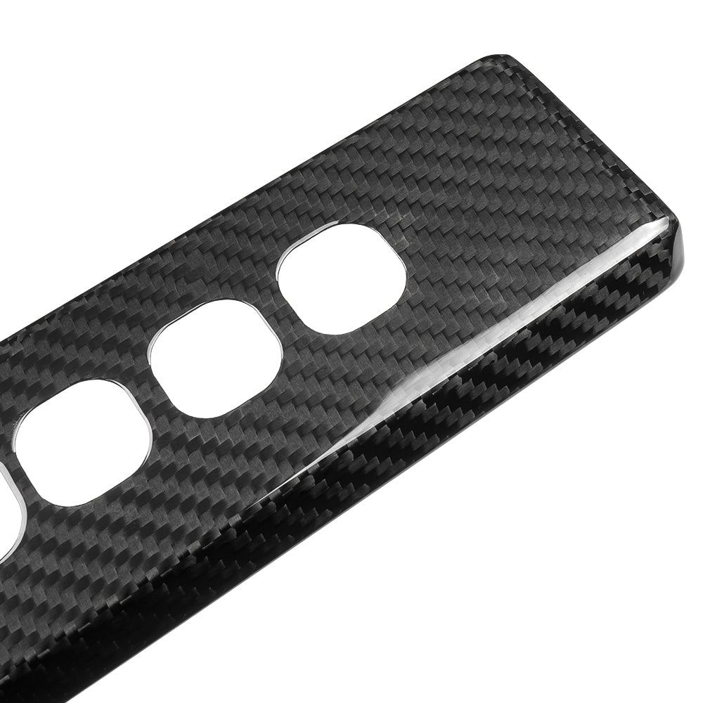 For 2024 2025 Tesla Cybertruck Dry Carbon Fiber Roof Reading Light Lamp Cover Trim