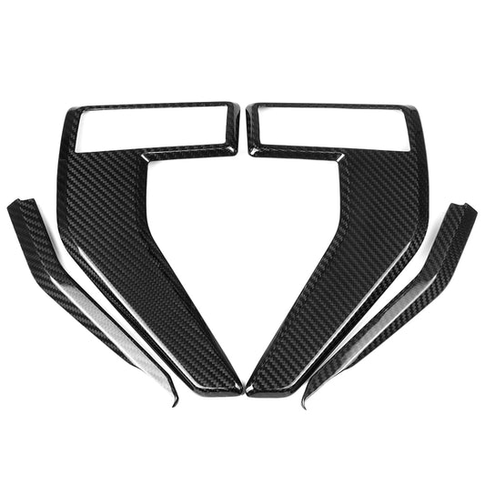 Real Carbon Fiber Side Fender Air Vent Cover Trim For Ford F150 F-150 Platinum 2021-2024