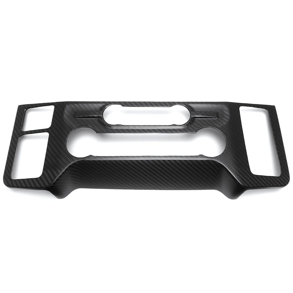 For Ford F-150 F150 Raptor R Lariat 2021-2023 Console Air Conditioner Button Panel Cover Carbon Fiber Accessories