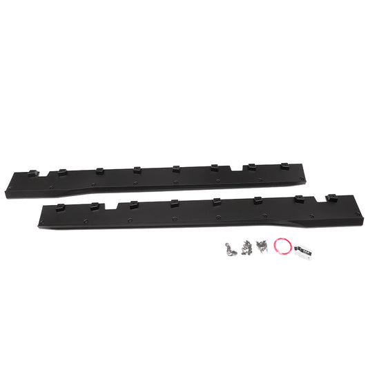 RTR Style Side Skirts, ABS Plastic Side Skirts Extension Splitter Lip For Ford Mustang S650 Dark Horse GT 2024 2025