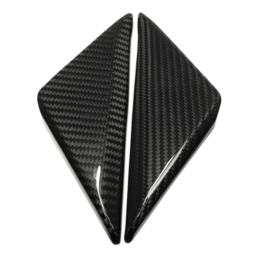 For Ford Mustang S650 GT Dark Horse Ecoboost 2024+ A Pillar Front Trangle Panel Cover Dry Carbon Fiber