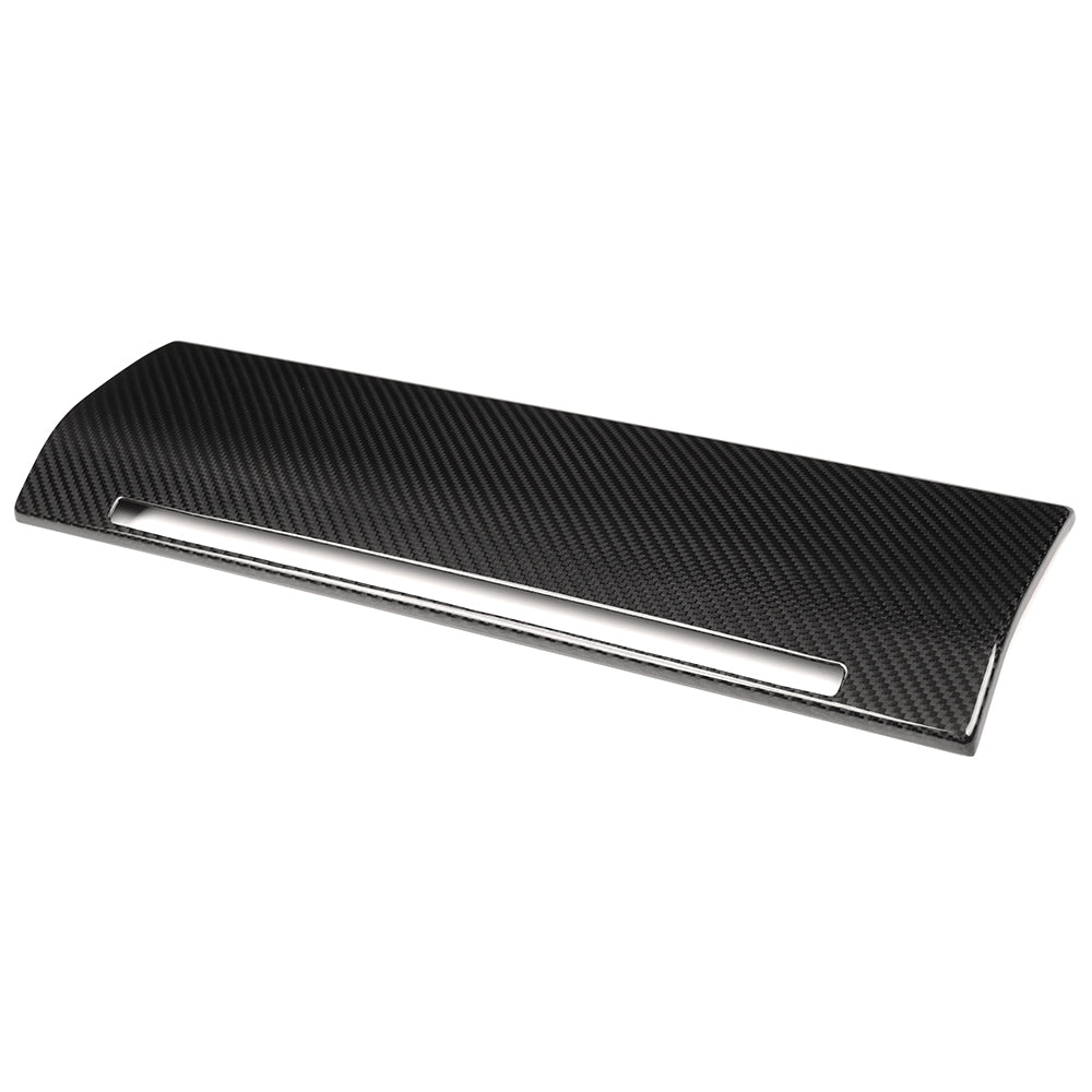 Dry Carbon Fiber Passage Side Glove Box Cover Trim for Ford F150 Raptor Lariat F-250 F-350 2021-2024 Dashboard Glove Compartment Cover