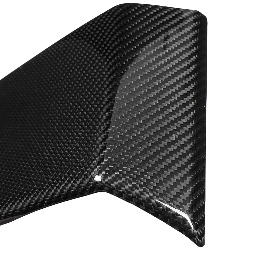 Rear Display Upper Cover Panel Trim For Tesla Cybertruck 2024 2025, Dry Carbon Fiber Trim