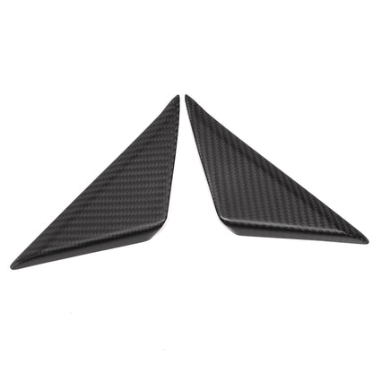 For Ford Mustang S650 GT Dark Horse Ecoboost 2024+ A Pillar Front Trangle Panel Cover Dry Carbon Fiber