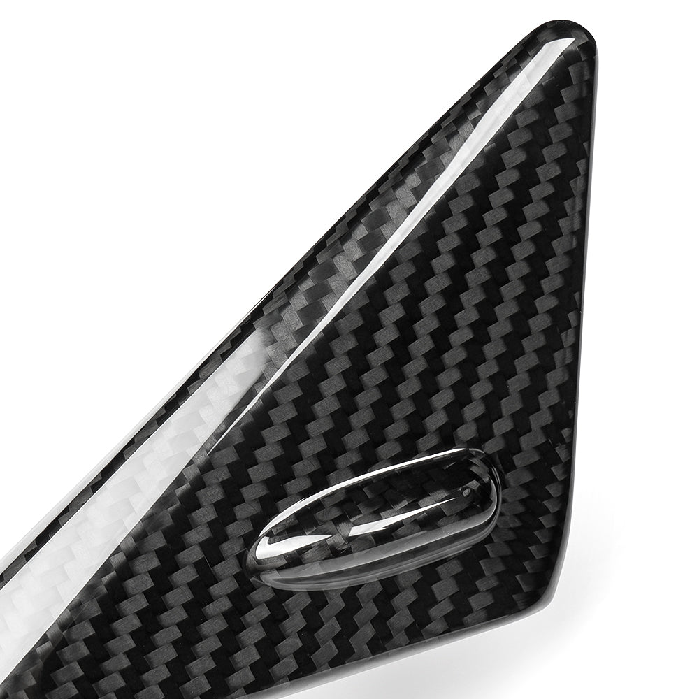 Real Dry Carbon Fiber Front Window Triangle Cover Trim For Lexus LC LC500 LC500h 2018 2019 2020-2026