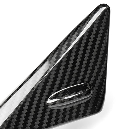 Real Dry Carbon Fiber Front Window Triangle Cover Trim For Lexus LC LC500 LC500h 2018 2019 2020-2026