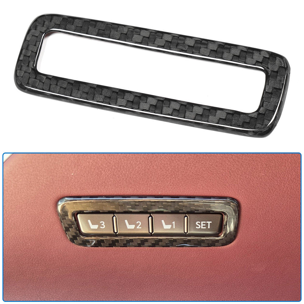 Dry Real Carbon Fiber Driver's Side Multi Switch Controls Panel for Lexus LC500 LC500h Coupe Convertible 2018-2026