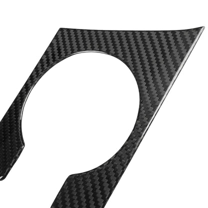 Real Carbon Fiber Center Control Water Cup Holder Frame Trim For Genesis G70 Prestige IK Sport Advanced 2017 - 2025