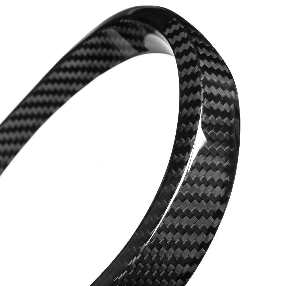 Real Dry Carbon Fiber Front Grille Emblem Ring Trim for Lexus LC500 LC500h Z100 2018-2026 Exterior Badge Decoration Cover