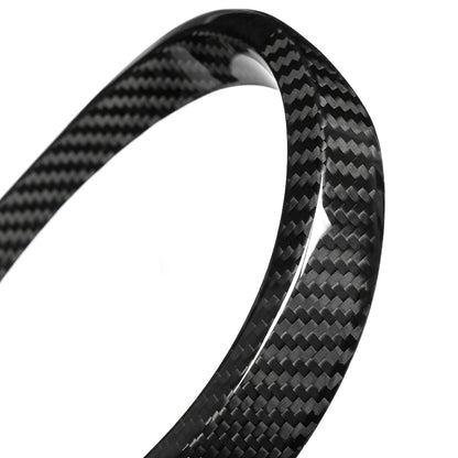 Real Dry Carbon Fiber Front Grille Emblem Ring Trim for Lexus LC500 LC500h Z100 2018-2026 Exterior Badge Decoration Cover
