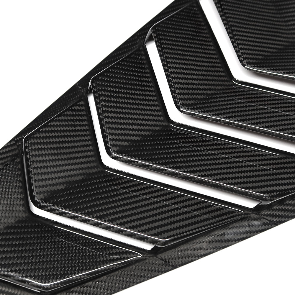 For Mustang S650 GT Dark horse Ecoboost C Pillar Window Louvres Real Carbon Fiber