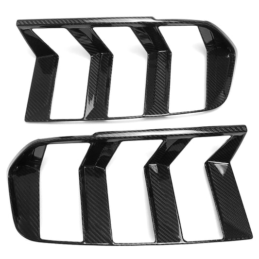 For Ford Mustang S650 Dark Horse GT Ecoboost 2024+ Tail Light Lamp Frame Cover Dry Carbon Fiber