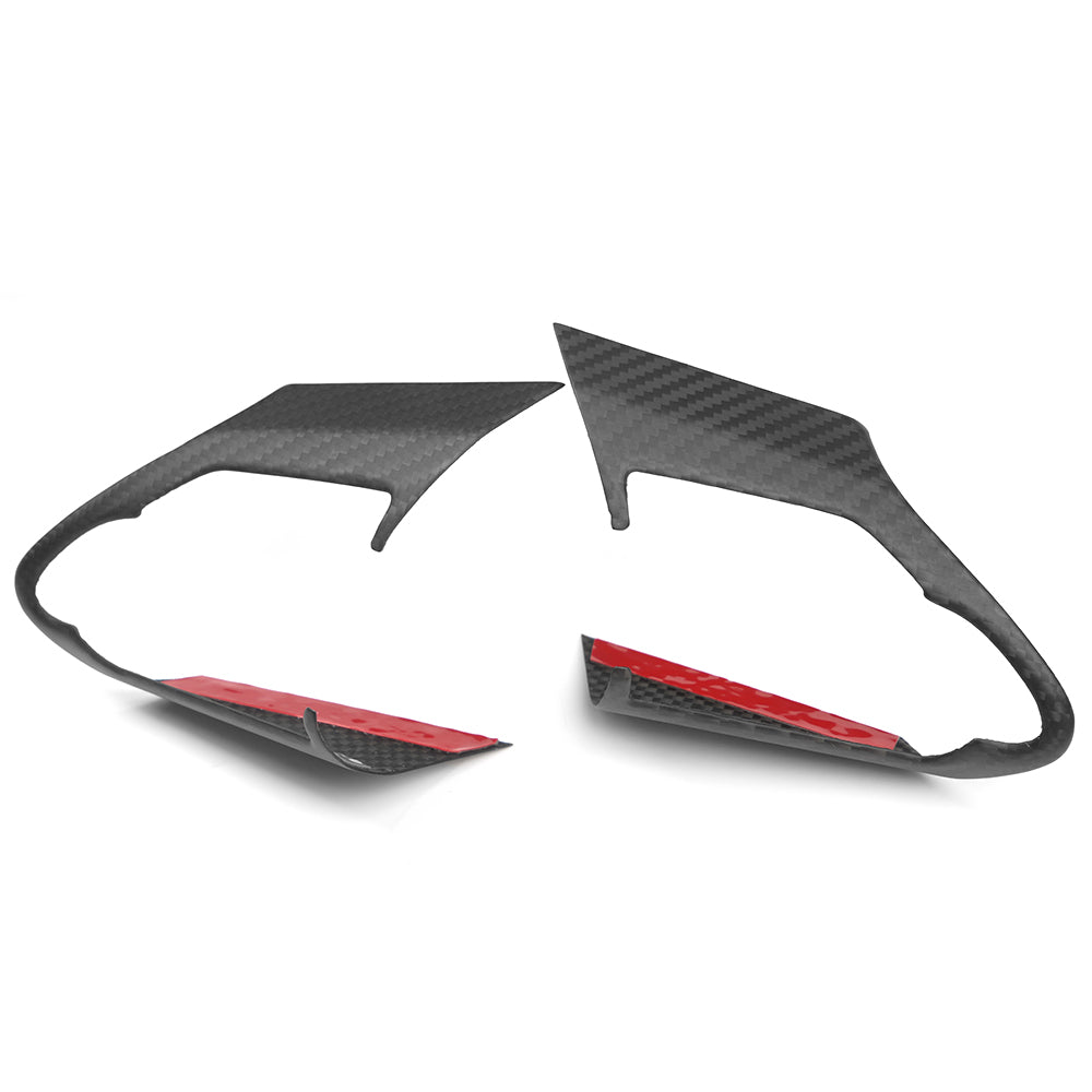 Real Dry Carbon Fiber Steering Wheel Button Frame Trim for Toyota GR Corolla GZEA14 Morizo Core Circuit 2023-Present