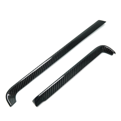 For Chevrolet Corvette C8 Stingray Convertible Coupe Z51 Z06 2020-2023 Red Air Condition Outlet Vent Strip Trim Real Carbon Fiber