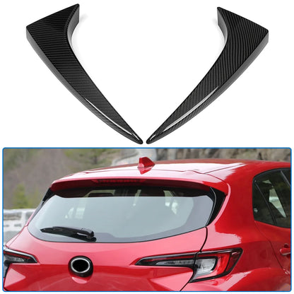 Real Dry Carbon Fiber Rear Window Side Spoiler Wing Trim for Toyota GR Corolla GZEA14 Morizo Circuit Core 2023 2024 2025 2026