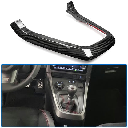 Dry Carbon Fiber Gear Shift Panel Cover For Toyota GR Yaris RS RZ Morizo 2025 2026, Gear Box Frame Bezel, Center Console Trim