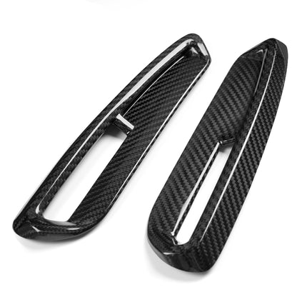 Dry Carbon Fiber Rear Bumper Reflectors Cover Trim for Honda Civic FL5 Type R 2023 2024 2025 2026