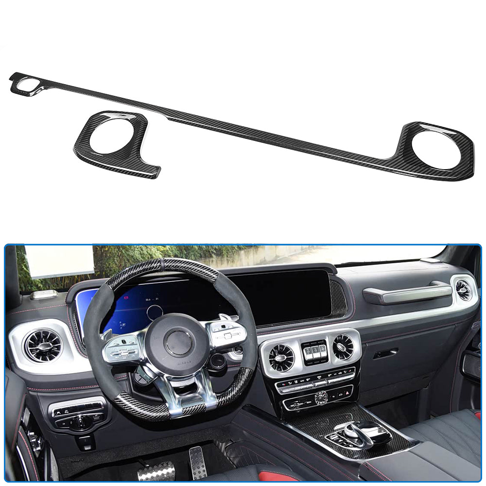 Real Carbon Fiber Dashboard Panel Trim For Mercedes-Benz G Class W464 W465 G63 AMG G500 G550 2019-2025