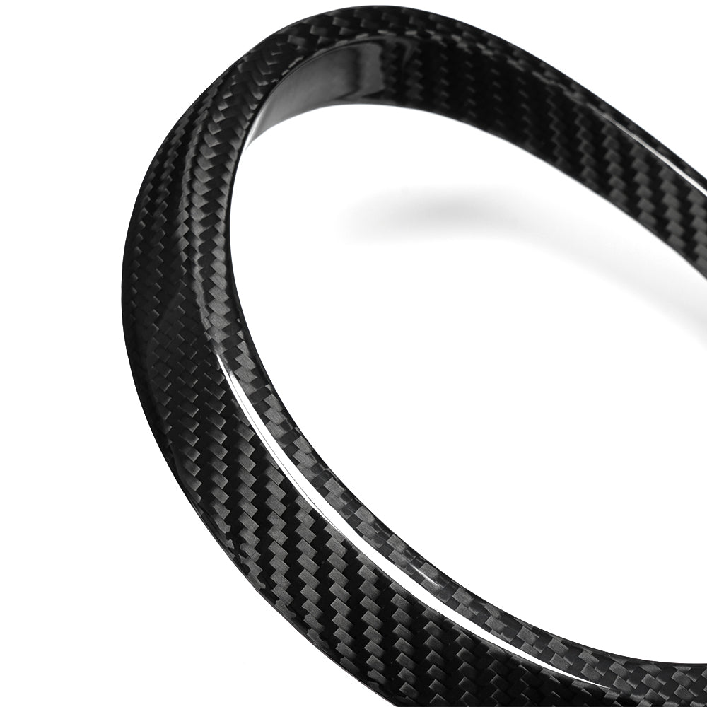 Real Dry Carbon Fiber Front Grille Emblem Ring Trim for Lexus LC500 LC500h Z100 2018-2026 Exterior Badge Decoration Cover