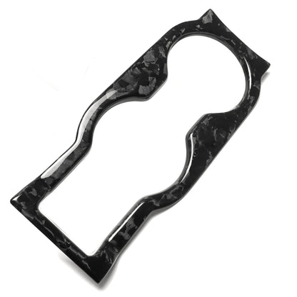 For Lotus Emira I4 V6 2022 2023 2024 2025, Center Console Water Cup Holder Frame Trim, Dry Carbon Fiber Interior
