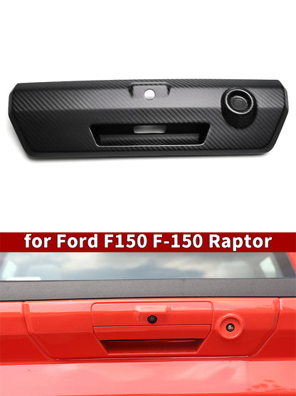 Carbon Fiber For Ford F150 Raptor Limited 2021-2024 Rear Tailgate Door Handle Trim