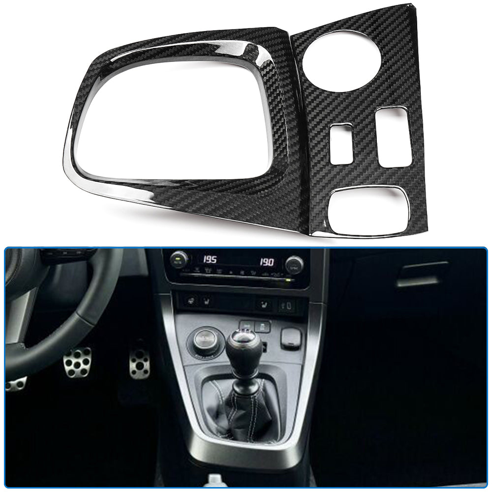 Dry Carbon Fiber Gear Shift Panel Cover For Toyota GR Yaris RS RZ Morizo 2025 2026, Gear Box Frame Bezel, Center Console Trim