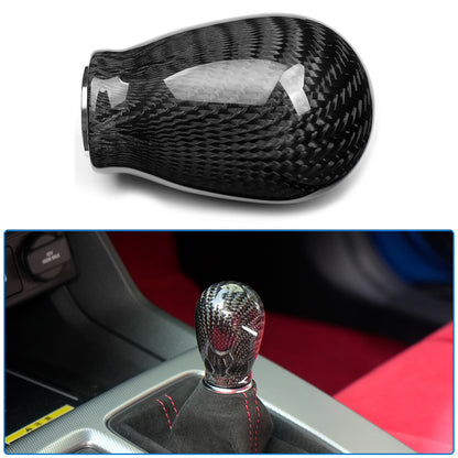 Real Dry Carbon Fiber Gear Shift Knob Cover Trim for Honda Civic Type R FL5 Hatchback CTR 2023-2026