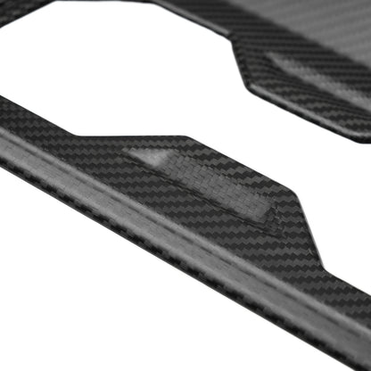 For 2024 2025 Tesla Cybertruck Dry Carbon Fiber Center Console Cupholder Cover Frame Trim