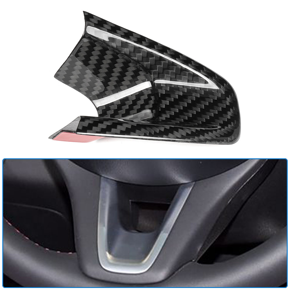 Dry Carbon Fiber Steering Wheel Trim Covers For Genesis G70 Prestige IK Sport Advanced 2017 - 2025,  Steering Wheel Bezel, Steering Wheel Lower part Trim