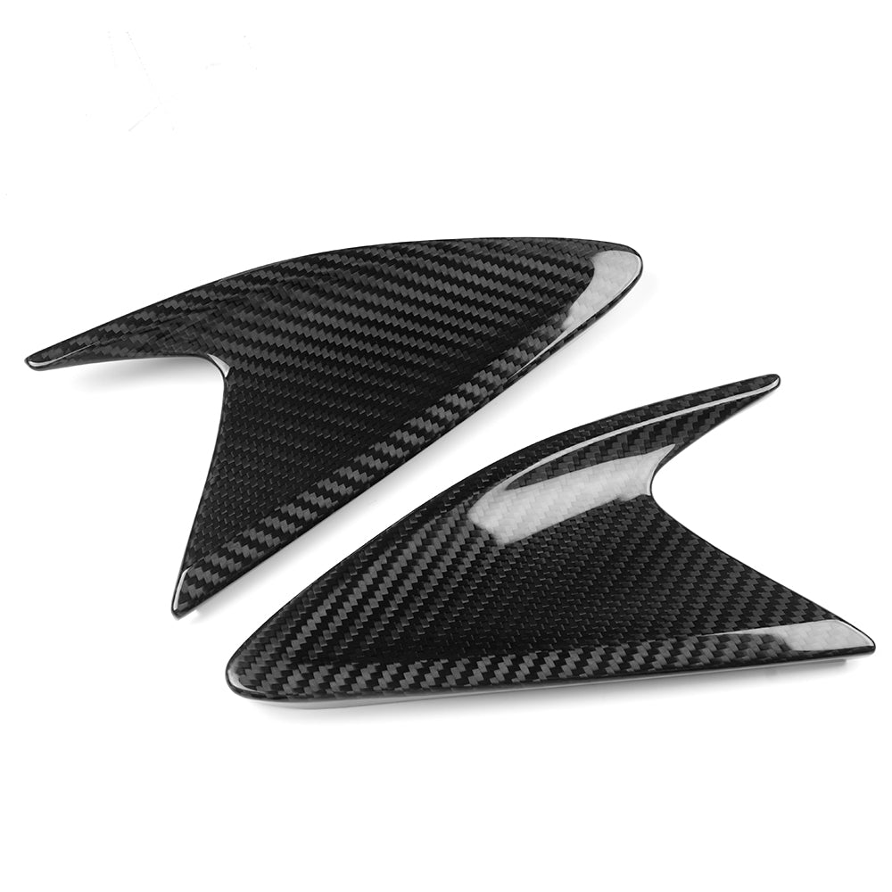 Real Dry Carbon Fiber Front Light Headlight Corner Cover Panel for LC500 LC500h Z100 Coupe Convertible 2018-2026