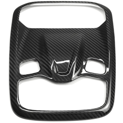 Car Roof Reading Light Lamp Trim For Lotus Emira I4 V6 Convertible Coupe 2022 2023 2024 2025, Genuine Carbon Fiber Decorative Cover Panel