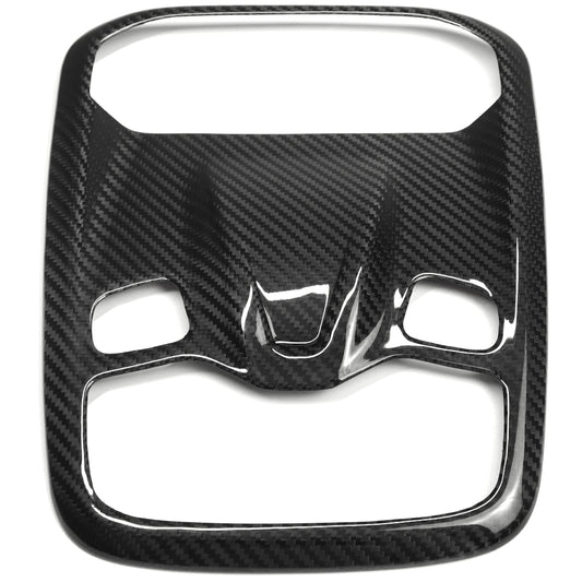 Car Roof Reading Light Lamp Trim For Lotus Emira I4 V6 Convertible Coupe 2022 2023 2024 2025, Genuine Carbon Fiber Decorative Cover Panel