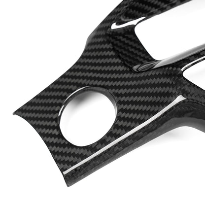 Dry Carbon Fiber Dashboard Air Vent Outlet Honeycomb Panel Trim for Honda Civic Type R 2023 2024 2025 2026