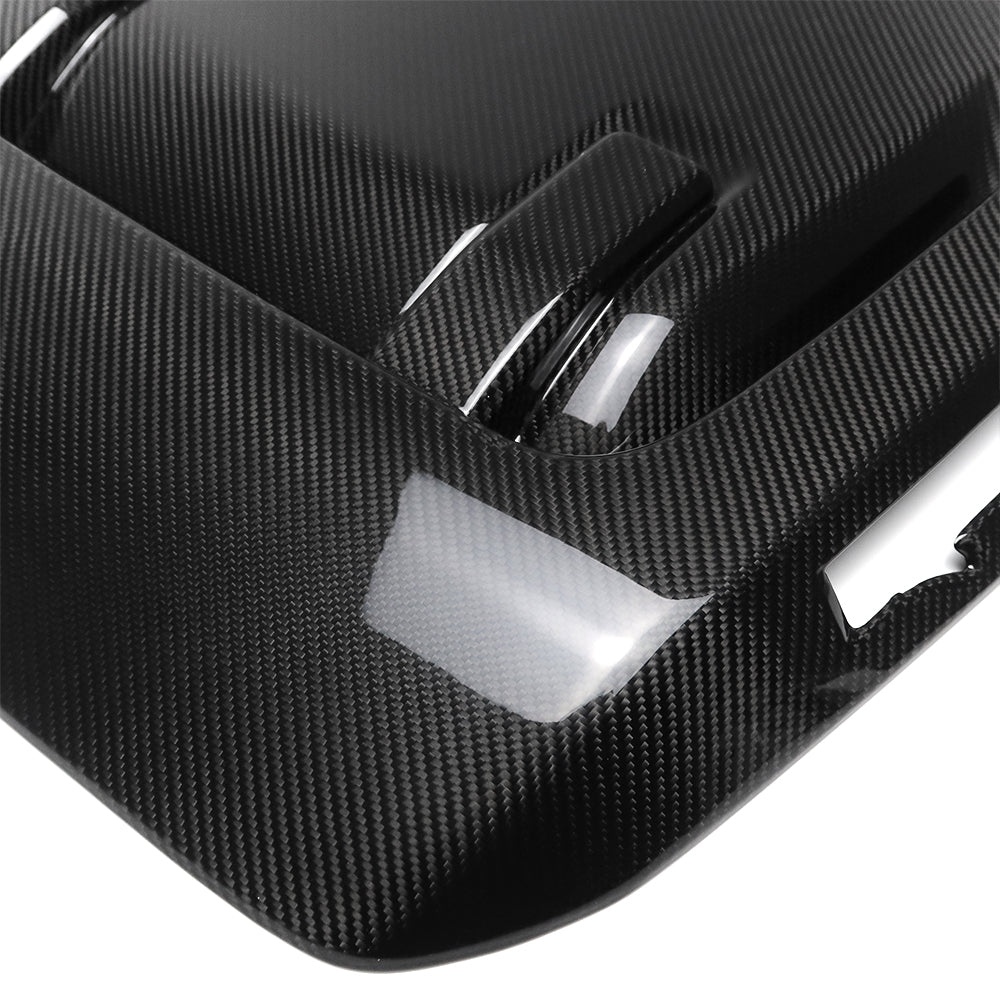 Real Carbon Fiber Car Hood Scoop Front Hood Vent Cover For Ford F-150 F150 Raptor 2021+