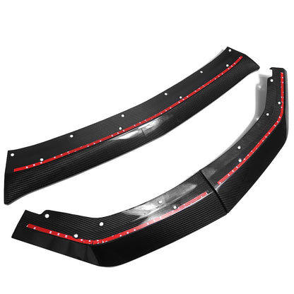 For Mustang S650 GT 2024+ Non Performance Front Bumper Splitter Lip Diffuser Real Carbon Fiber