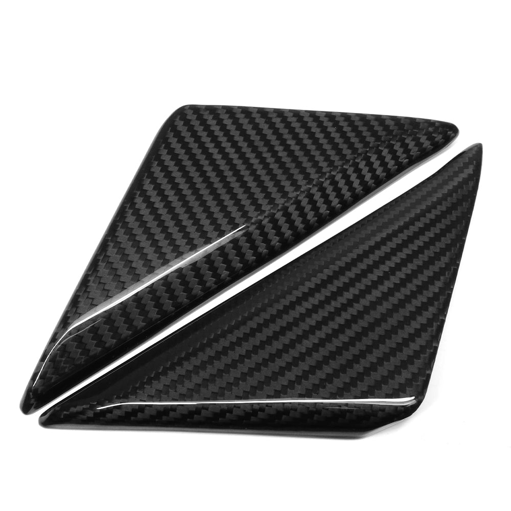 For Ford Mustang S650 GT Dark Horse Ecoboost 2024+ A Pillar Front Trangle Panel Cover Dry Carbon Fiber