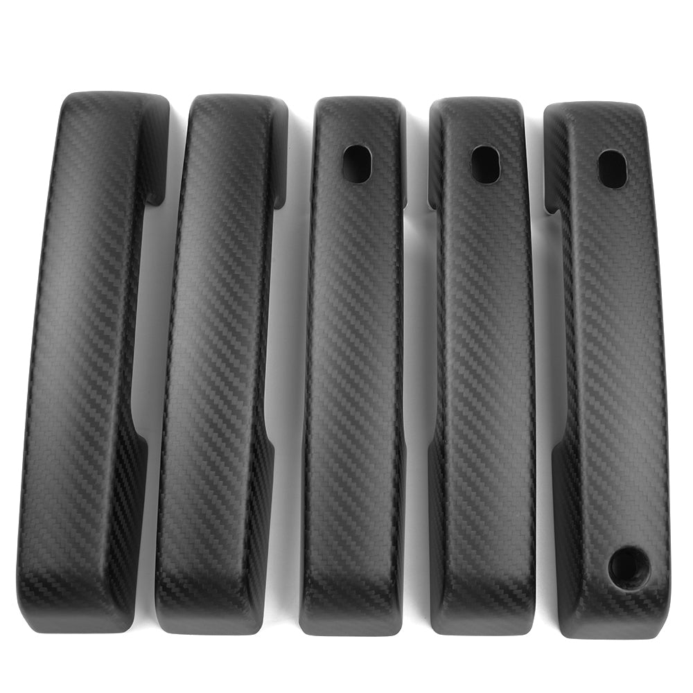 Carbon Fiber Side Doors & Tailgate Handle Covers with Smart Holes For Bronco Raptor 2021+