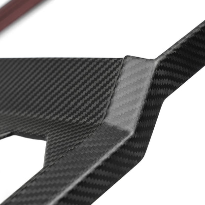 For 2024 2025 Tesla Cybertruck Dry Carbon Fiber Center Console Cupholder Cover Frame Trim