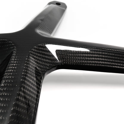 Real Carbon Fiber Engine Strut Tower Brace Bar For Corvette C8 Stingray Coupe HTC Z51 E-Ray 2020-2025, Engine Hood X Brace